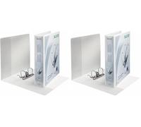 Leitz Presentation Lever Arch File, 2 Pack, 5 cm Width, A4 Maxi, White