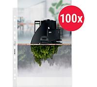 Leitz Punched Pockets Recycled 90% A4 Frosted Transparent 100 Microns Polypropylene 11 Holes 4791 Pack of 100