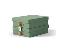 Leitz Puro Storage Box with lid. medium low. 8L. 100% recycled card. p