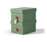 Leitz Puro Storage Box with lid small 7L 100% recycled card pack of 2 61470050