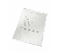 Leitz Recycle Cut Flush Folders A4 Clear (100 Pack)