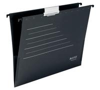 Leitz Alpha Card Suspension File, A4, 100% Recyclable, Eco Friendly, Premium Quality, Recycle Range, 19210095, Black/Grey, 0.1 x 34.8 x 0.1 cm