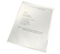 Leitz Recycle Cut Flush Folders A4 Clear (100 Pack)