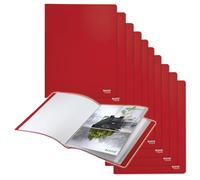 Leitz Recycle Display Book, 20 Pockets, Red | Copy-safe pockets protect pages; For work, school or home