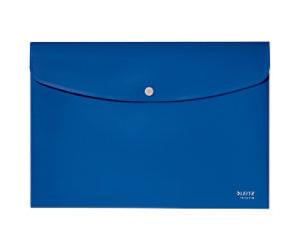 Leitz Recycle Document Wallet 46780035 A4 Caps Plastic Portrait and Landscape 31.3 (W) x 0.7 (D) x 23.5 (H) cm Blue