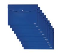 Leitz Recycle Document Wallet, 60 A4 Sheet Filing Capacity, Button Closure Organ