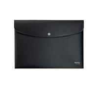 Leitz Recycle Document Wallet Plastic A4 Black (Pack of 10) 46780095
