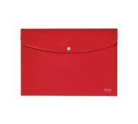 Leitz Recycle Document Wallet Plastic A4 Red (Pack of 10) 46780025