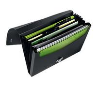 Leitz Recycle Expanding File A4 5 Compartments Black 80% Recycled Plastic