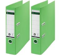 Leitz Recycle Folder 180° A4, 8 cm Spine, for 600 Sheets, PP, Pack of 2