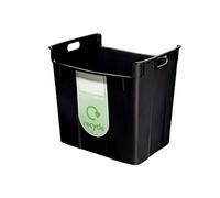 Leitz Recycling Container 40 Litres Black | Quick access; For organised filing; Wipe-clean material supports quick access, suitable for work, school or home