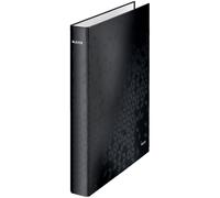 Leitz Ring Binder Laminated WOW A4 2 D-Ring 25mm Black