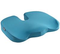 Leitz Seat Cushion, Padded Support For Home Or Office Chair, Relieves Spinal Pressure, Reduces Neck & Back Pain, Fabric Cover With Inner Foam Material, Ergo Cosy Range, Calm Blue, 52840061