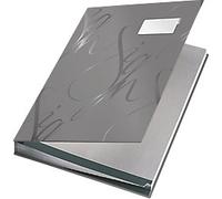 LEITZ Signature Book A4 Grey with 18 Card Dividers