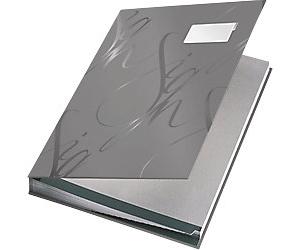 LEITZ Signature Book A4 Grey with 18 Card Dividers
