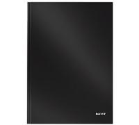 LEITZ Solid Casebound Notebook A4 Ruled Paper Black Not perforated 80 Pages Pack of 6