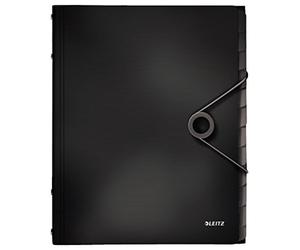 Leitz Solid Index File Polypropylene A4, 12 Compartments 12 Fächer Black