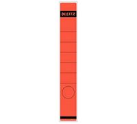 Leitz Spine Labels Self-Adhesive Long Slim Pack of 10 - Red