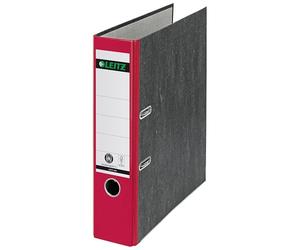 Leitz Standard Lever Arch File 80mm Spine A4 Red Ref 1080-25 [Pack of 10],10801025