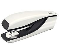 Leitz Stapler, 30 Sheet Capacity, Ergonomic Metal Body, Includes Staples, WOW Range, 55021001 - Pearl White