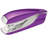 Leitz Stapler, 30 Sheet Capacity, Ergonomic Metal Body, Includes Staples, WOW Range, 55021062 - Purple