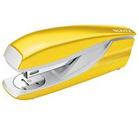 Leitz Stapler, 30 Sheet Capacity, Ergonomic Metal Body, Includes Staples, WOW Range, 55022016 - Yellow