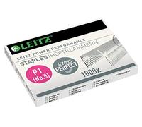 Leitz Staples, No. 8 (6 x 4), Galvanised Pack of 1000