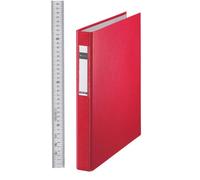 Leitz Storage Binder, A4, 25 mm, 4 D-Ring, Red