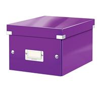 Leitz WOW Click & Store Small Storage Box with Label Holder Purple