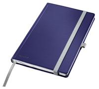 Leitz Style A5 Lined Notebook, Hardcover, 160 Pages, 80 Sheets, FSC-Certified 100 g/m² Paper, Elastic Strap & Bookmark, for Office & Home Office, Blue, 44851069