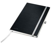 Leitz Style A5 Lined Notebook, Soft Cover 160 Pages, 80 Sheets, FSC-Certified 100 g/m² Paper, Elastic Strap & Bookmark, For Office & Home Office, Black, 44871094