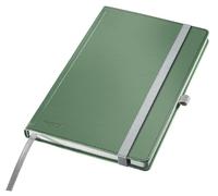 Leitz Style A5 Squared Notebook, Hardcover, 160 Pages, 80 Sheets, FSC-Certified 100 g/m² Paper, Elastic Strap & Bookmark, for Office & Home Office, Green, 44861053