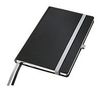 LEITZ Style Casebound Notebook A5 Paper Satin Black 80 Pages Pack of 5