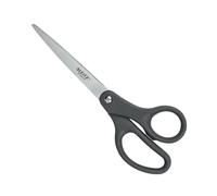 Leitz Titanium Scissors 205 mm, Stainless Steel 205 mm Scissors with Titanium-Coated Blades on Plastic-Free Hanging Card, 54220089