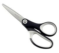 Leitz Titanium Scissors, Right or Left Handed (Ambidextrous), 150 mm, Office Stationary, Ergonomic Handle, Black