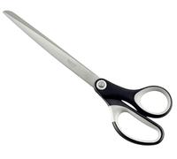 Leitz Titanium Scissors, Right or Left Handed (Ambidextrous), 260 mm, Office Stationary, Ergonomic Handle, Black