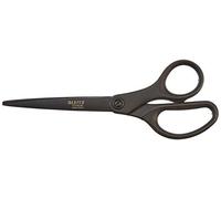 Leitz Titanium Scissors, Right or Left Handed (Ambidextrous), Non Stick, Office Stationary, Ergonomic Handle, Black, 180 mm