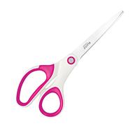 Leitz Titanium Scissors, Right or Left Handed (Ambidextrous), Office Stationary, Ergonomic Handle, WOW Range, Pink, 6.7 x 1.5 x 15 cm