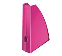 Leitz TS-120555 Wow A4 Duo Colour Magazine File, 73mm x 318mm x 272mm, Pink