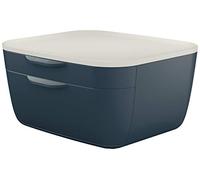 Leitz Cosy Drawer Cabinet 2 Drawers (1 Small and 1 Large), Velvet Grey