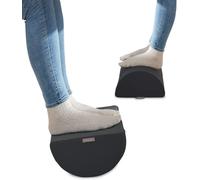 Leitz Velvet Grey Adjustable Desk Foot Rest, Foam with A Fabric Cover