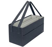 Leitz Fabric Hot Desking Work Bag & Storage Bag, Foldable Laptop Bag & Desk Tidy Organiser for Stationery & Laptop Accessories, w. Carry Handles, Velvet Grey, 64440089