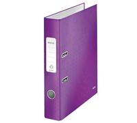 Leitz Wow 10060062 Narrow Lever Arch File with Slits A4 in Purple
