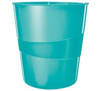 Leitz WOW Waste Bin 15L Ice Blue