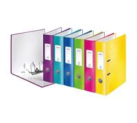 Leitz Lever Arch File, Assorted, A4, 80 mm spine width, WOW Range, 10051099