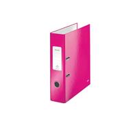 Leitz Pink Lever Arch File Laminated WOW 180° A4 80mm