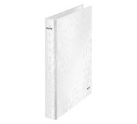 Leitz Ring Binder Laminated WOW A4 2 D-Ring 25mm White