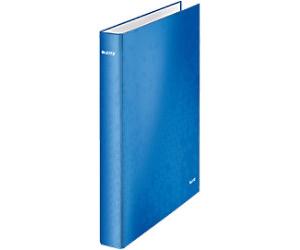Leitz WOW 25 mm Ring Binder Manila Cardboard A4 2 Rings Blue
