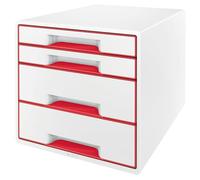 Leitz Wow Desk Cube 4 Drawers 2 Large And 2 Small Buc Drawers