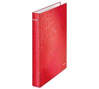 Leitz Wow 42410026 Ring Binder with 2 Rings for up to 250 Sheets 40 mm Spine Length A4 Red